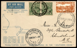 Oltremare - Nuova Zelanda - 1934 (29 Marzo) - Southern Cross - Aerogramma Da Christochurch A Sydney - Otros & Sin Clasificación