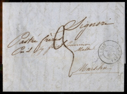 Prefilateliche E Documenti - Italia - Tunis Par Bone - Lettera Per Marsiglia Del 4.4.1851 - V. Alfani - Other & Unclassified
