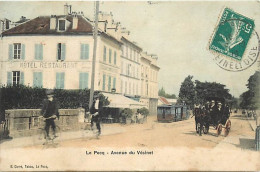 Dpts Div. -ref-BK812- Yvelines - Le Pecq - Avenue Du Vesinet - Hôtel Restaurant Tabac - Tramway - Tramways - - Le Pecq