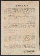 Prefilateliche E Documenti - Italia - 1919 - O Fiume O Morte - Volantino Dal Comitato Mere Nostrum - Other & Unclassified