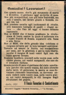 Prefilateliche E Documenti - Italia - Firenze 1921 (aprile) - Il Fascio Fiorentino Di Combattimento - Volantino Di Propa - Sonstige & Ohne Zuordnung