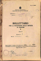 Prefilateliche E Documenti - Italia - 1944 - Bollettario Per La Riscossione Delle Imposte Di Consumo - Documento Di 10 P - Andere & Zonder Classificatie