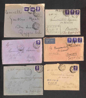 Lotti E Collezioni - Area Italiana  - REGNO - 1936/1938 - Guerra Di Spagna - Insieme Di 44 Lettere Affrancate Con Imperi - Sonstige & Ohne Zuordnung