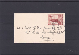 N° 520 / Enveloppe  (carte De Visite ) De MECHELEN  VERS LIEGE - Cartas & Documentos