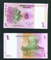 CONGO DR  -  1997 1 Centime  UNC  Banknote - Democratic Republic Of The Congo & Zaire