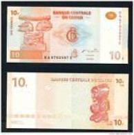 CONGO DR  -  2003 10 Francs UNC  Banknote - Democratic Republic Of The Congo & Zaire
