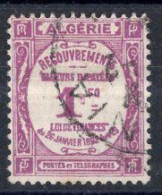 ALGERIE Timbre Taxe N°19 Oblitéré TB Cote 5€00 - Portomarken