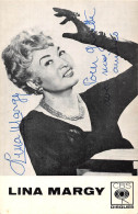 LINA- MARGY -  AUTOGRAPHE - Sänger Und Musikanten