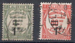 ALGERIE Timbres Taxe N°22 & 23 Oblitérés TB Cote 3€00 - Strafport