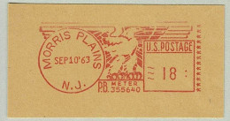 USA 1963, Freistempel / EMA / Meterstamp Morris Plains, Adler / Aigle / Eagle / Aquila - Águilas & Aves De Presa