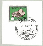 Schweiz / Helvetia 1960, Ortswerbestempel Mels, Adler / Aigle / Eagle / Aquila - Águilas & Aves De Presa