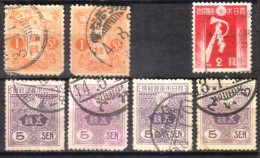 JAPON - 1937 - 7 Timbres - Usados