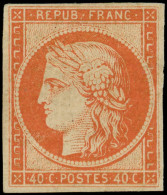 * EMISSION DE 1849 - 5A    40c. Orange Foncé Avec Sa Gomme Caractéristique, Très Frais Et TTB. C - 1849-1850 Cérès