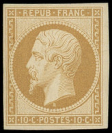 * PRESIDENCE - R9e  10c. Bistre Clair, REIMPRESSION, Gomme Partielle, Sinon TB - 1852 Luigi-Napoleone