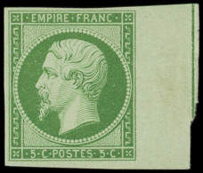 ** EMPIRE NON DENTELE - 12d   5c. Vert, Bdf Avec FILET D'ENCADREMENT Partiel, Frais Et TB - 1853-1860 Napoleone III