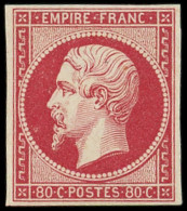 * EMPIRE NON DENTELE - 17Ba 80c. Rose Vif, Frais Et TB. C - 1853-1860 Napoléon III.