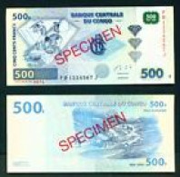 CONGO DR  -  2013 500 Francs Specimen UNC  Banknote - Democratic Republic Of The Congo & Zaire