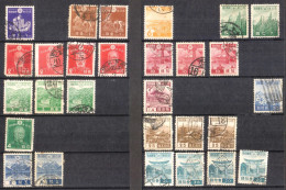 JAPON - 1937 - 36 Timbres - Gebruikt