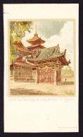 Um 1900 Ungelaufene Litho AK: Gutwasser Brunnen In Osaka. Überformat Ungeschnitten. - Osaka