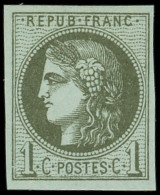 ** EMISSION DE BORDEAUX - 39A   1c. Olive, R I, Fraîcheur Postale, TTB - 1870 Emissione Di Bordeaux