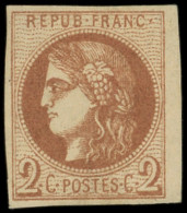 * EMISSION DE BORDEAUX - 40Bb  2c. MARRON, R II, TB. C - 1870 Emission De Bordeaux