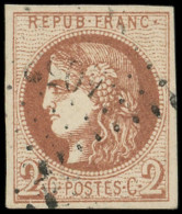 EMISSION DE BORDEAUX - 40B   2c. Brun-rouge, R II, Obl. PC Du GC, TB. Br - 1870 Emissione Di Bordeaux