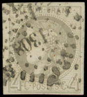 EMISSION DE BORDEAUX - 41B   4c. Gris, R II, Obl. PC Du GC 1308, TB. J - 1870 Ausgabe Bordeaux