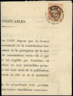 Let CERES DENTELE - 51    2c. Rouge-brun, Obl. Càd NICE 25/4/75 S. Avis Aux Contribuables, TB - 1849-1876: Classic Period