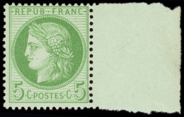 ** CERES DENTELE - 53a   5c. Vert Sur Blanc, Bdf, TB - 1871-1875 Cérès