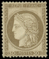 * CERES DENTELE - 56   30c. Brun, Ch. Légère Et TB. C - 1871-1875 Cérès
