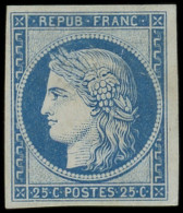 (*) CERES DENTELE - Granet GR60Ac 25c. Bleu, Granet, TB - 1871-1875 Cérès