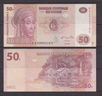 CONGO DR  -  2007 50 Francs UNC  Banknote - Repubblica Democratica Del Congo & Zaire
