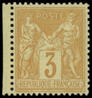 ** TYPE SAGE - 86    3c. Bistre-jaune, Bon Centrage, Petit Bdf, Superbe - 1876-1898 Sage (Type II)