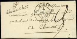 Let OBLITERATIONS PAR DEPARTEMENTS - 14/CANTAL Cursive 14/ALLANCHES Et Càd T12 MURAT 4/8/1835 S. LAC, TTB - 1849-1876: Période Classique