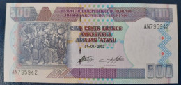 Burundi 500 Francs Jaar 2003 P38B UNC - Burundi