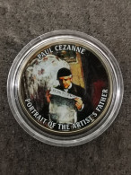 HALF DOLLAR KENNEDY COLORISE PAUL CEZANNE PORTRAIT DE SON PERE / PEINTRE PEINTURE / USA 1/2 DOLLAR - 1964-…: Kennedy