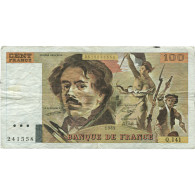 France, 100 Francs, Delacroix, 1989, Q.141, TTB, Fayette:69.13b - 100 F 1978-1995 ''Delacroix''