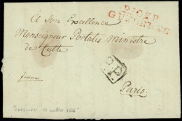 Let DEPARTEMENTS CONQUIS -  103/Roër MP P.103.P./GUELDRES En ROUGE Sur LAC De 1806, TB - 1792-1815: Départements Conquis