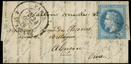 Let BALLONS MONTES - N°29A Obl. Etoile 2 S. Petite LAC, Càd R. St Lazare 24/10/70, Arr. ALENCON 5/11. LE VAUBAN - War 1870