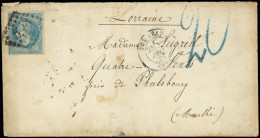 Let Guerre De 1870 -  N°29B Obl. GC 532 S. Env. De BORDEAUX 30/6/71, Passage METZ 1/8 Et Arr. PFALZBURG 3/8, TAXE Allema - Krieg 1870