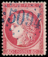 BUREAUX FRANCAIS A L'ETRANGER - N°57 Obl. GC Bleu 5094 De RHODES, TB - 1849-1876: Classic Period
