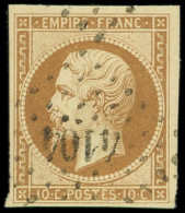 LETTRES ET OBLITERATIONS D'ALGERIE - N°13B Obl. PC 4104 De JEMMAPES, TTB. C - 1849-1876: Classic Period