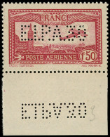 ** POSTE AERIENNE - 6d  Vue De Marseille, 1f.50 Carmin, E.I.P.A. 30, Bdf, TB. C - 1927-1959 Mint/hinged