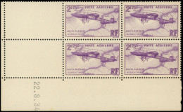 ** POSTE AERIENNE - 7   Blériot, 2f.25 Lilas, BLOC De 4 CD 22/8/34, TB - 1927-1959 Ungebraucht