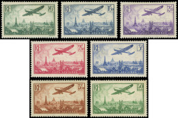 * POSTE AERIENNE - 8/13 Et 14, Avion Survolant Paris, TB - 1927-1959 Ungebraucht