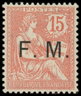 ** FRANCHISE MILITAIRE - 2    15c. Vermillon, TB - Timbres De Franchise Militaire