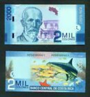 COSTA RICA  -  2013 2000 Colones UNC  Banknote - Costa Rica