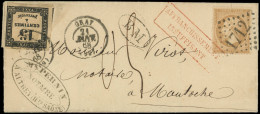 Let TAXE - 3B  15c. Noir Typo T II, Obl. Càd T15 GRAY 21/1/68 S. LAC Affr. N°21 Obl. GC 1712, "affrt Insuff.", BM Et  05 - 1859-1959 Briefe & Dokumente