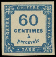 * TAXE - 9a  60c. Bleu Très Foncé, Frais Et TB. C - 1859-1959.. Ungebraucht