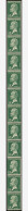 ** ROULETTES - 12  Pasteur, 15c. Vert N°171, BANDE De 12, TB - Roulettes